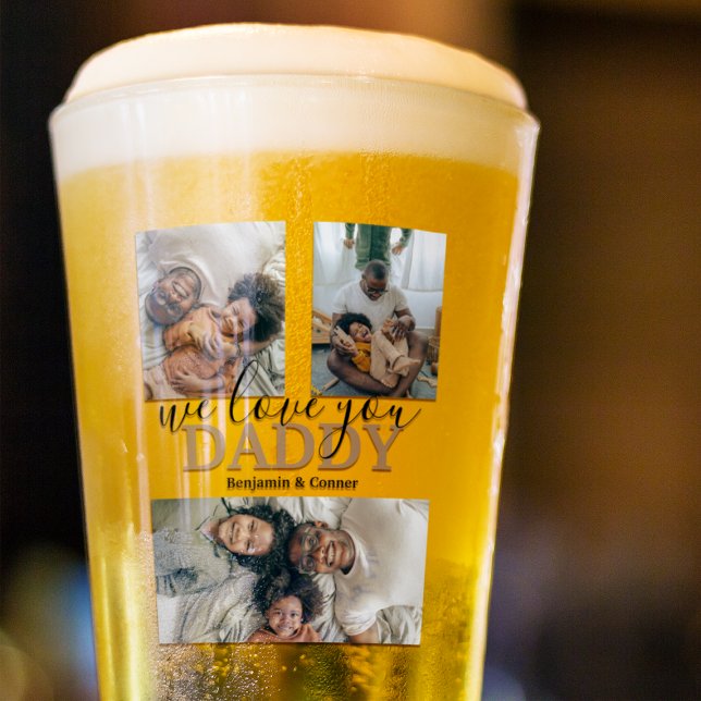 Modern 3 Photo Collage Glass (Creator Uploaded)