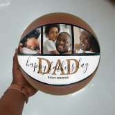 Best Dad Ever Leather Fathers Day Photo Collage Basketball