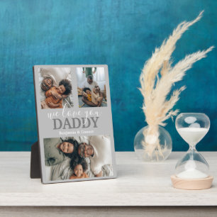 Modern 3 Photo Collage Plaque