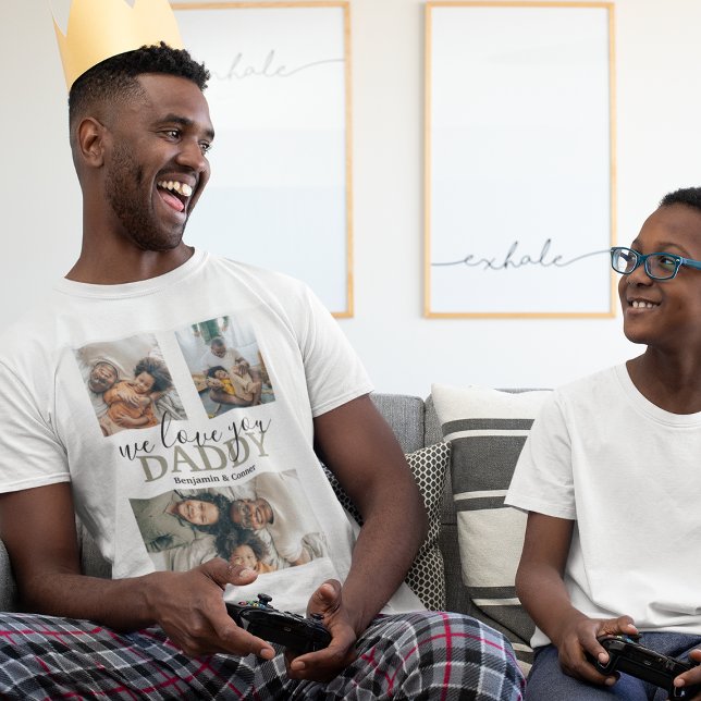 Modern 3 Photo Collage T-Shirt (Creator Uploaded)