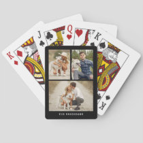 Modern 3 Photo Gallery Playing Cards