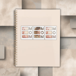 Modern 3 Photo Grid Mom Birthday Keepsake Planner