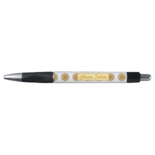 Modern 3D Blush Orange Floral Mandala Doodle Pen