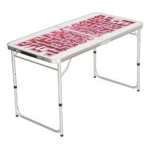Modern 3D Pink Maze  Beer Pong Table