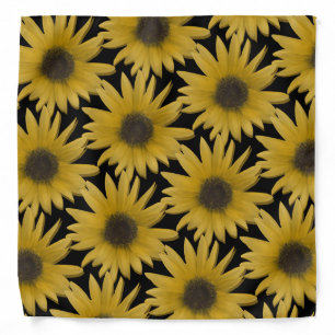 Modern 3D Summer Garden Sunflowers Bandana