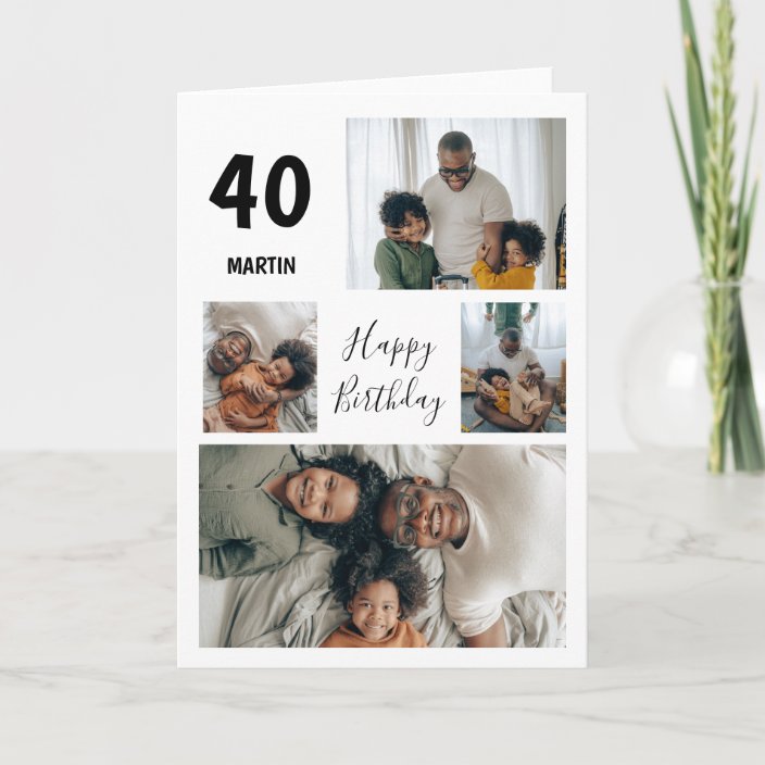 photo collage birthday card template free download