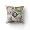 Modern 4 Photo Collage Personalized Monogram Dog