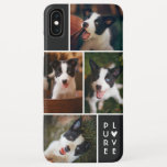 Modern 4 Photo Collage | Pure Love | Black Iphone Xs Max Case at Zazzle