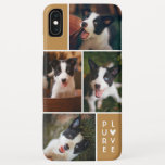 Modern 4 Photo Collage | Pure Love | Deep Gold Iphone Xs Max Case at Zazzle