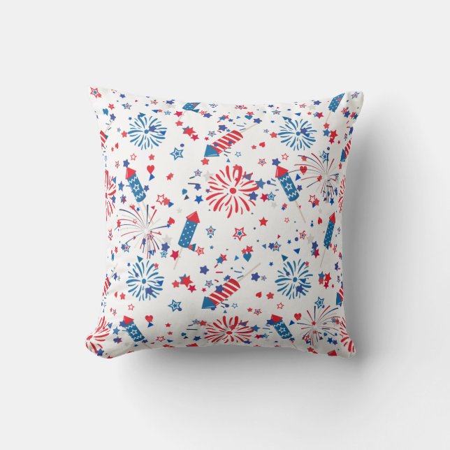 Modern 4th July Pattern 03 Lumbar Pillow (Front)