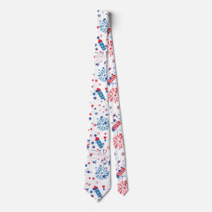 Modern 4th July Pattern 03 Neck Tie