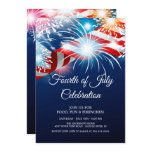 Modern 4th of July Fireworks Invitation Modern 4th of July Fireworks Invitation