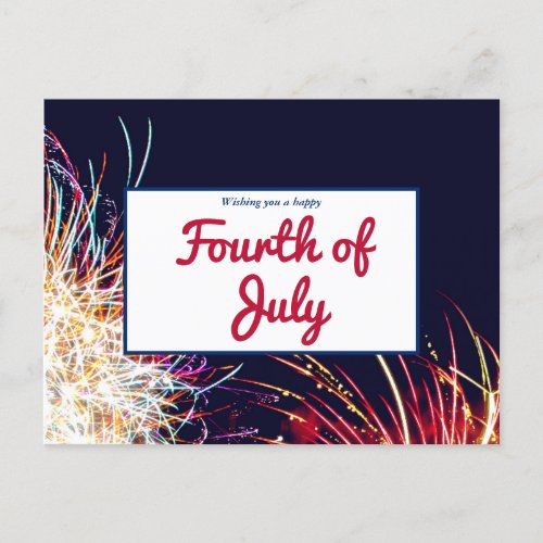 Modern 4th of July Fireworks Invitation