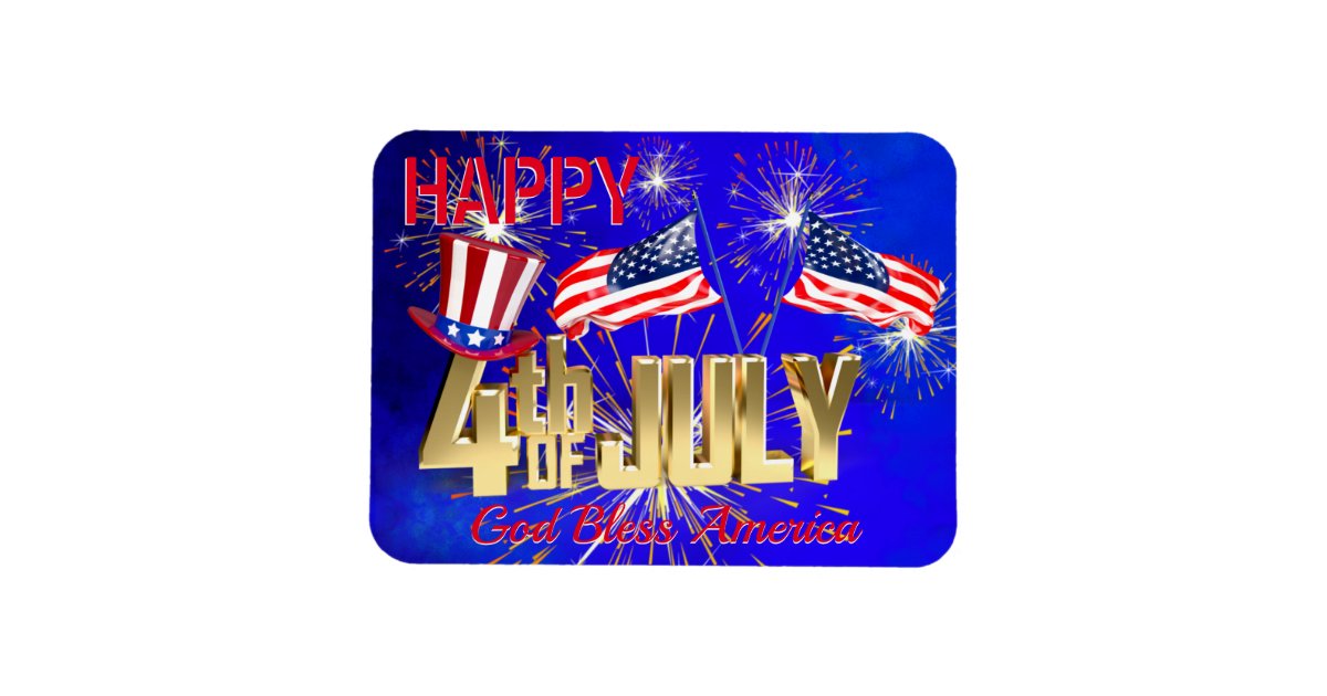 Modern 4th Of July Us Usa Flag Magnet Zazzle Modern 4th Of July Us Usa Flag Magnet Zazzle