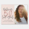 Modern 50th birthday chic typography rose gold