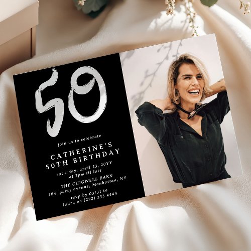 Modern 50th Birthday Party Photo