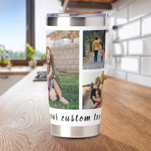 Modern 5 Photo Collage Insulated Tumbler