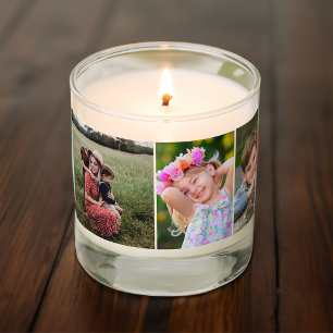 Modern 5 Photo Collage Scented Candle