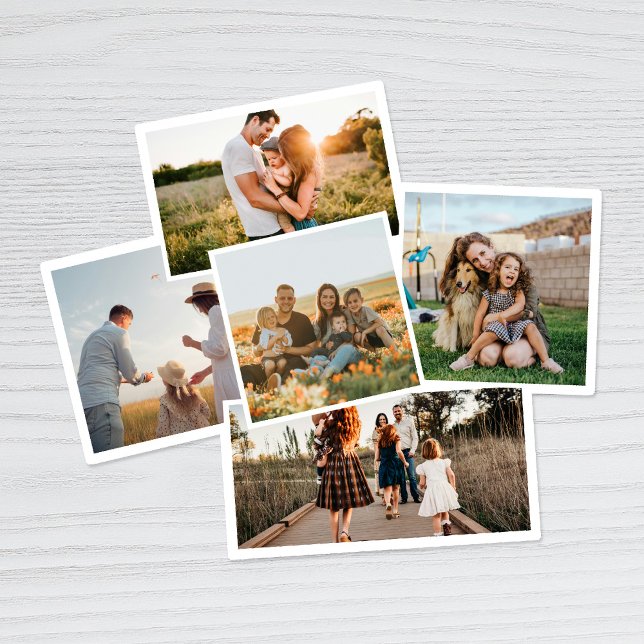 Modern 5 Photo Custom Photo Collage Sticker (Creator Uploaded)