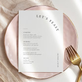 Wedding Menu Cards