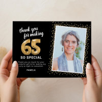 Modern 65th Adult Birthday Photo