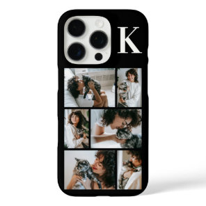 Modern 6 Pet Photo Black iPhone 16 Pro Case