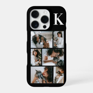 Modern 6 Pet Photo Black iPhone 16 Pro Case