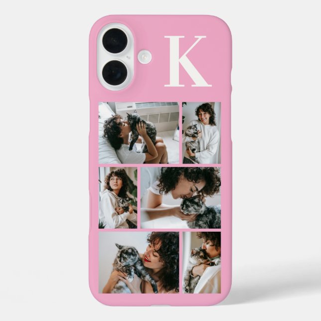 Modern 6 Pet Photo Pink Case-Mate iPhone Case (Back)