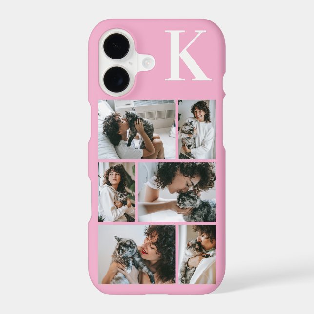 Modern 6 Pet Photo Pink Case-Mate iPhone Case (Back)