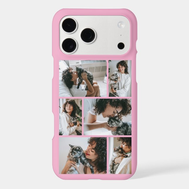 Modern 6 Pet Photo Pink Case-Mate iPhone Case (Back)