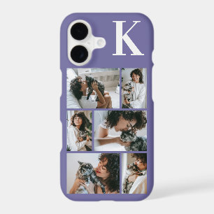 Modern 6 Pet Photo Purple iPhone 17 Case