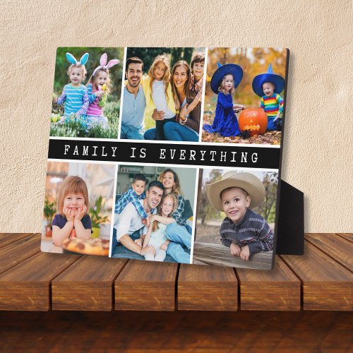 Modern 6 Photo Collage Family Is Everything Quote 