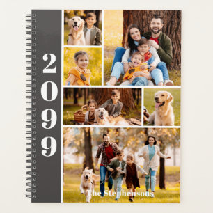 Modern 6 Photo Collage Personalized Planner