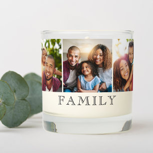 Modern 6 Photo Family Scented Candle