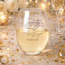 Modern 70 and Fabulous 70th Birthday Party