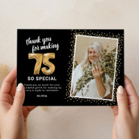 Modern 75th Adult Birthday Photo