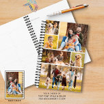 Modern 7 Photo Collage Personalized Planner<br><div class="desc">Create your own personalized planner utilizing this easy-to-upload photo collage template with 6 pictures on the front with your custom text (shown with name and year) in your choice of font style and color and one full-size photo on the back cover. Choose your background color (shown in white). OPTIONS: Shown...</div>