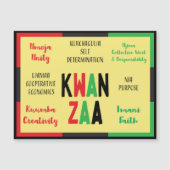 Modern 7 Principles Green Red Black Kwanzaa (Front)