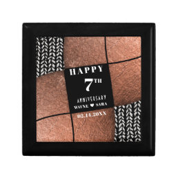 Modern 7th Copper Wool Anniversary Gift Box