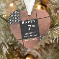 Modern 7th Copper Wool Anniversary