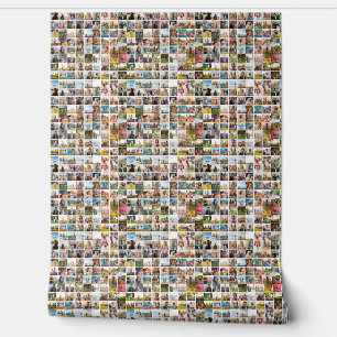 Modern 81 Photo Collage Pattern Wallpaper