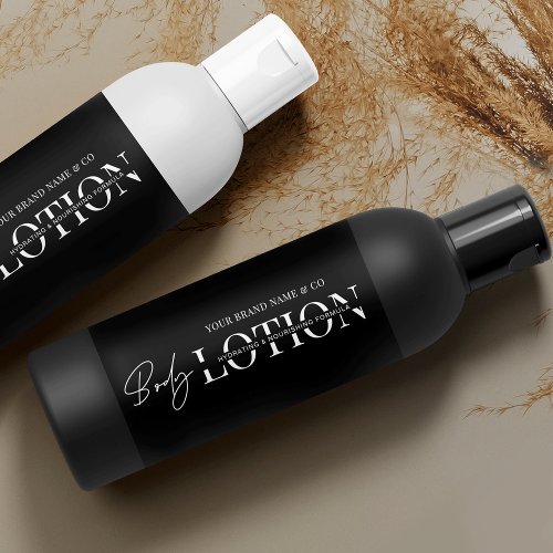 Modern 8 OZ Cosmetic Bottle Body Wash Lotion Label