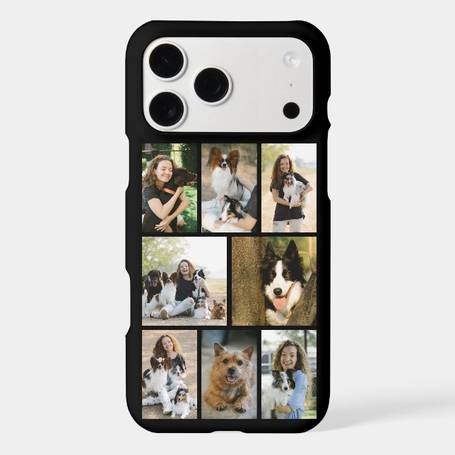 Modern 8 Pet Photo Black Case-Mate iPhone Case (Back)