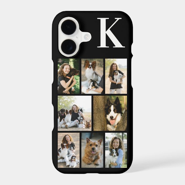 Modern 8 Pet Photo Black Case-Mate iPhone Case (Back)