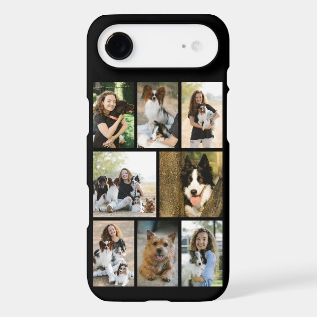 Modern 8 Pet Photo Black Case-Mate iPhone Case (Back)