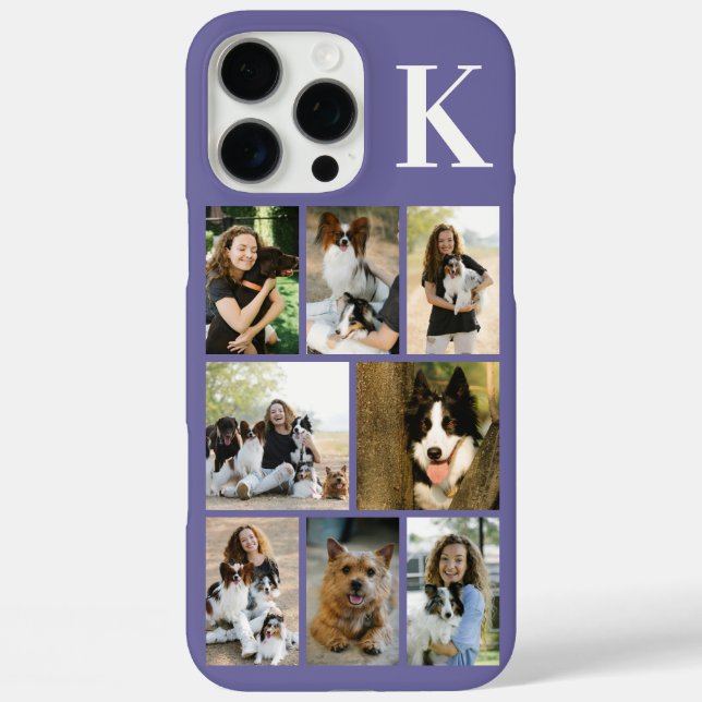 Modern 8 Pet Photo Purple Case-Mate iPhone Case (Back)