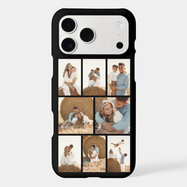 Modern 8 Photo Black Case-Mate iPhone Case (Back)