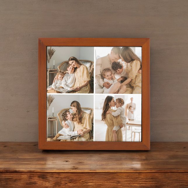 Modern 8 Photo Collage Desk Organizer (Creator Uploaded)