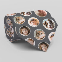 Modern 8-Photo Collage Neck Tie