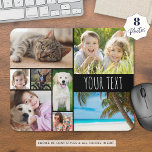 Modern 8 Photo Collage Personalized Custom Mouse Pad<br><div class="desc">Create your own personalized, custom color photo mouse pad with this easy-to-upload photo collage template featuring 8 pictures in various shapes and sizes, both horizontal and vertical to accommodate a wide variety of photo subjects and your title or name in your choice of text font styles and all colors (shown...</div>